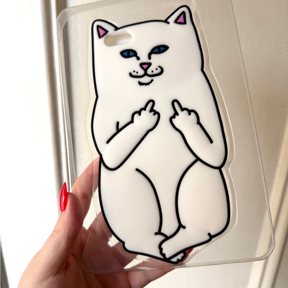 Rip N Dip White Cat Phone Case NWOT